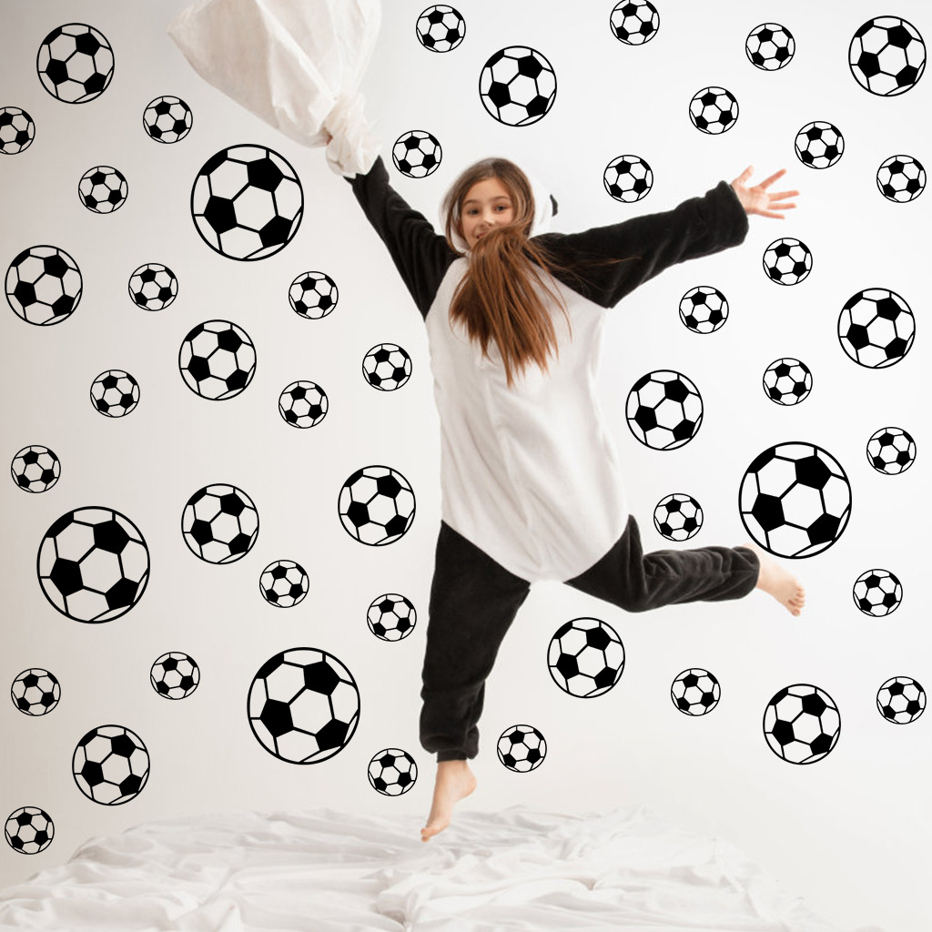 Baby Nursery Wallpaper - 43Pcs Fußball Wand Aufkleber Für Kinderzimmer
