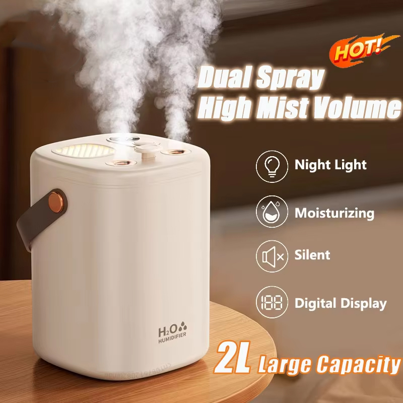 Humidifier Nursery Quiet - 2L Ultraschall-Luftbefeuchter für Babyzimmer, Schwangerschafts-Schlafzimmer, leise,