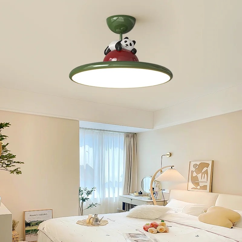 Baby Nursery Modern - Cartoon Creme Stil Panda LED Deckenleuchte