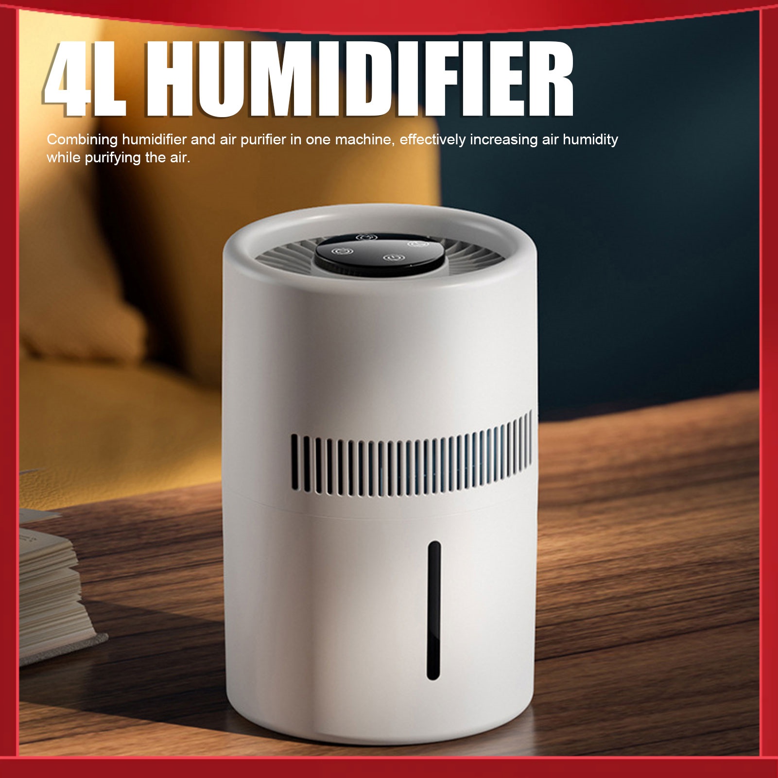 Humidifier Nursery Quiet - Luftreiniger und Luftbefeuchter 2 in 1,