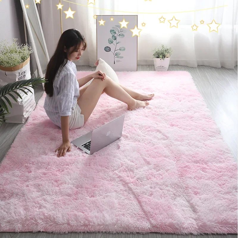 Soft Rug Nursery - Rosa Kinderteppich für Mädchen, Schlafzimmerdekoration, nordische