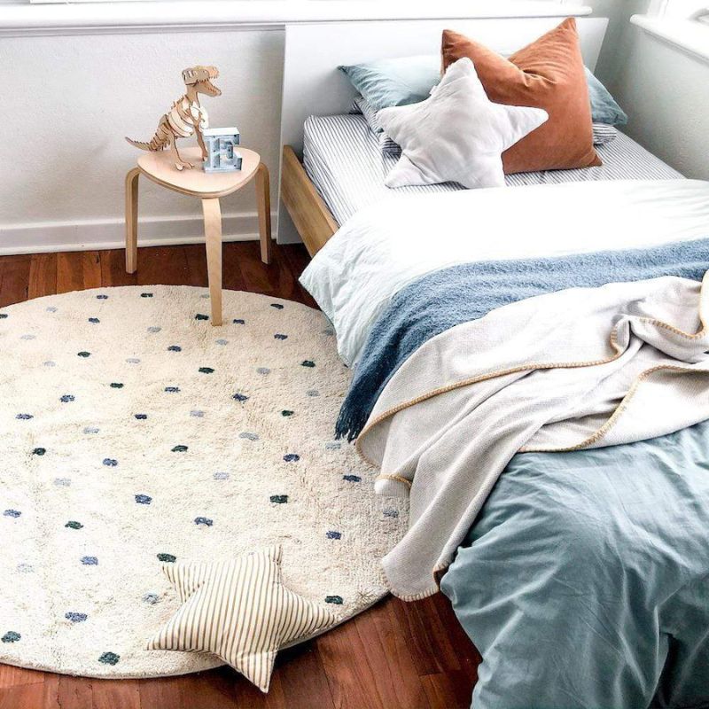 Soft Rug Nursery - Punkt flauschigen Teppich Wohnzimmer Runde haarige