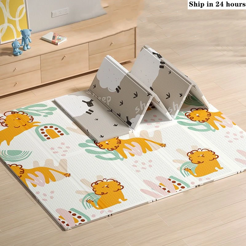 Soft Rug Nursery - Baby-Spielmatten, faltbar, XPE-Puzzle-Matte, pädagogischer Kinderteppich im