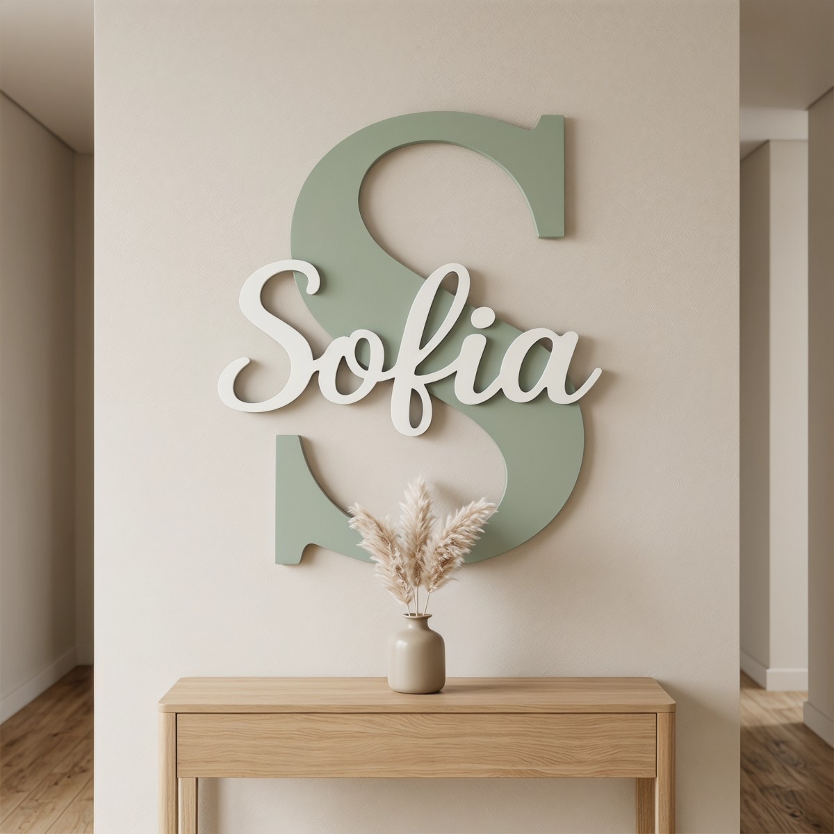 Baby Nursery Diy - 1 Stück personalisierte minimalistische Namensschild aus