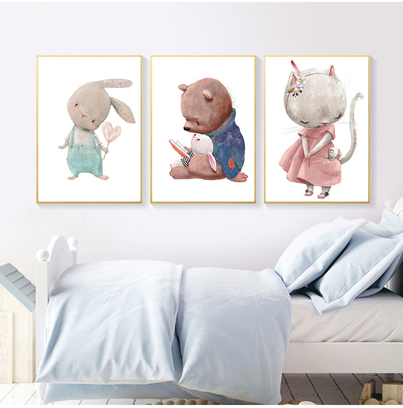 1 Stück rahmenloser dekorative – Baby Nursery Animal Prints Bewertung und Preis