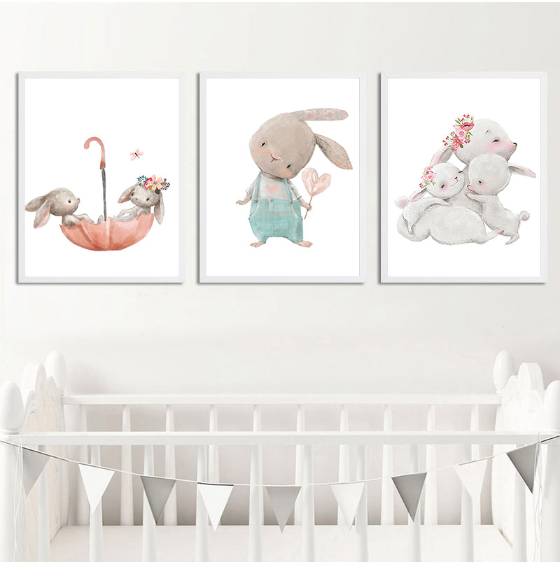 1 Stück rahmenloser dekorative – Baby Nursery Animal Prints Bewertung und Preis