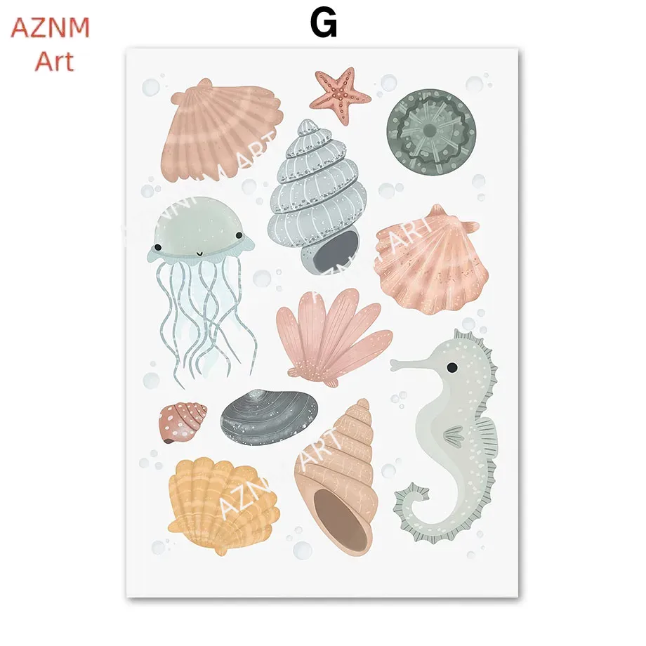 Wandkunstdrucke „Unter dem Mee – Baby Nursery Under The Sea Bewertung und Preis