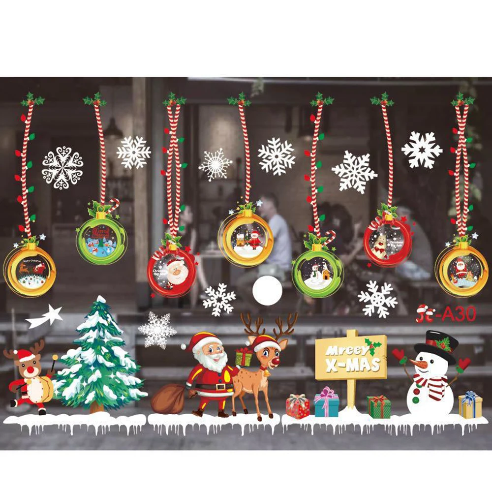 Weihnachten Fensteraufkleber F – Baby Nursery Wall Mural Bewertung und Preis