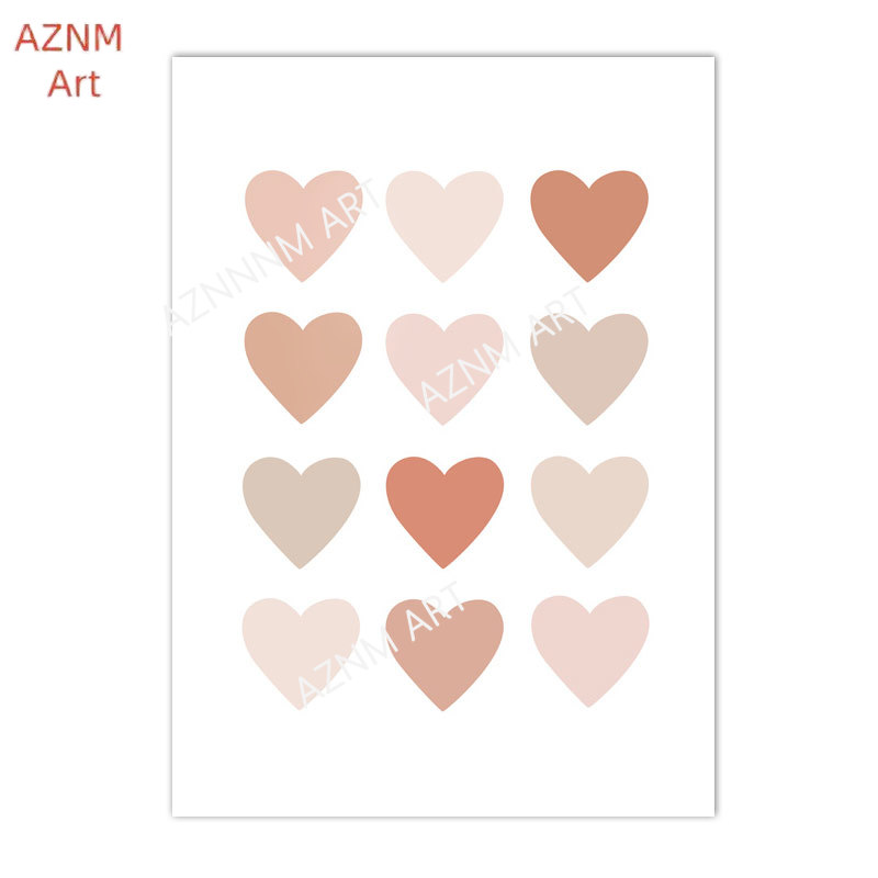 1/3PCS, Cartoon Herz Regenboge – Baby Nursery Art Bewertung und Preis