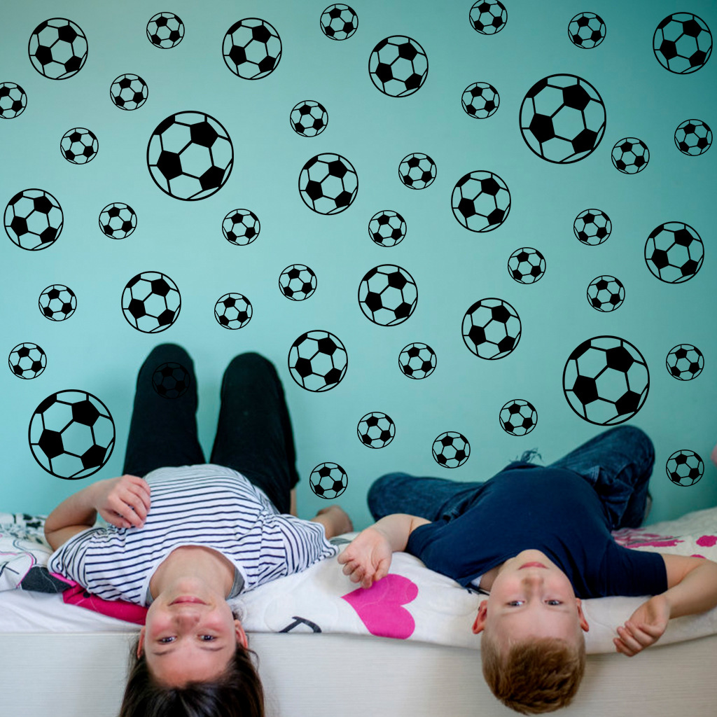 43Pcs Fußball Wand Aufkleber F – Baby Nursery Wallpaper Bewertung und Preis
