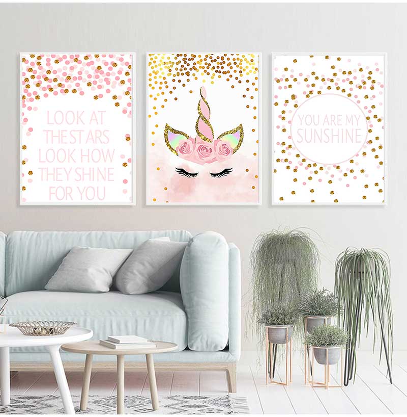 Dekoratives Bild Baby Mädchen  – Baby Nursery Quotes Wall Art Bewertung und Preis