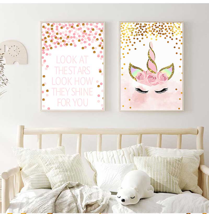 Dekoratives Bild Baby Mädchen  – Baby Nursery Quotes Wall Art Bewertung und Preis