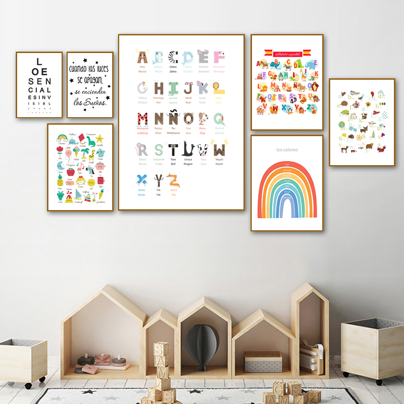 Spanische Kinderzimmer-Kunstde – Baby Nursery Quotes Wall Art Bewertung und Preis