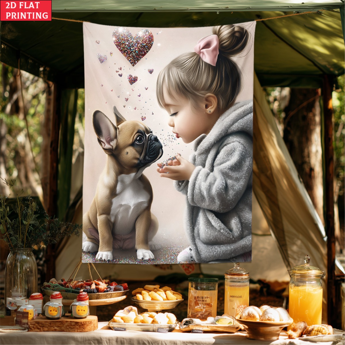 Mädchen mit französischer Bull – Baby Nursery Modern Bewertung und Preis