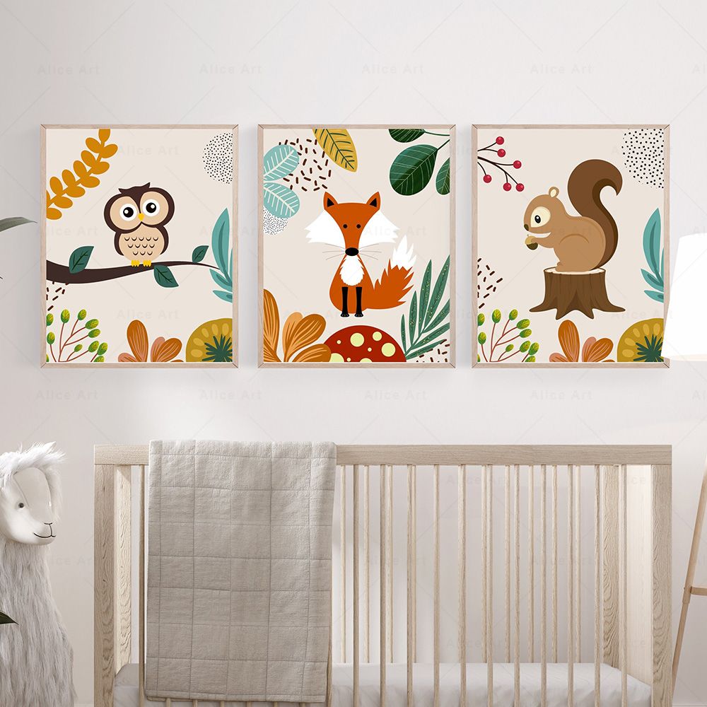 Boho Affe Löwe Giraffe Vogel Z – Baby Nursery Art Bewertung und Preis