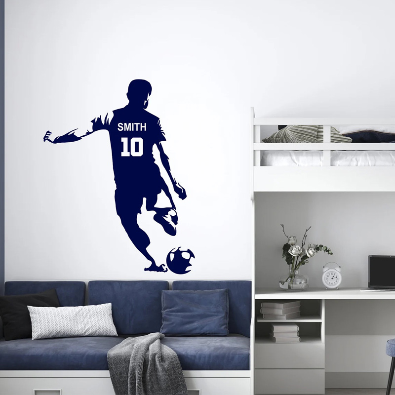 Personalisierter Fußballspiele – Baby Nursery Wall Mural Bewertung und Preis