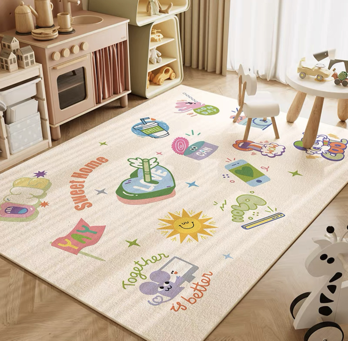 VIKAMA Neutrale Cartoon-Löwen- – Soft Rug Nursery Bewertung und Preis