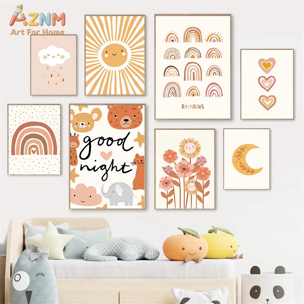 AZNM Boho niedliche Sonnenblum – Baby Nursery Art Bewertung und Preis