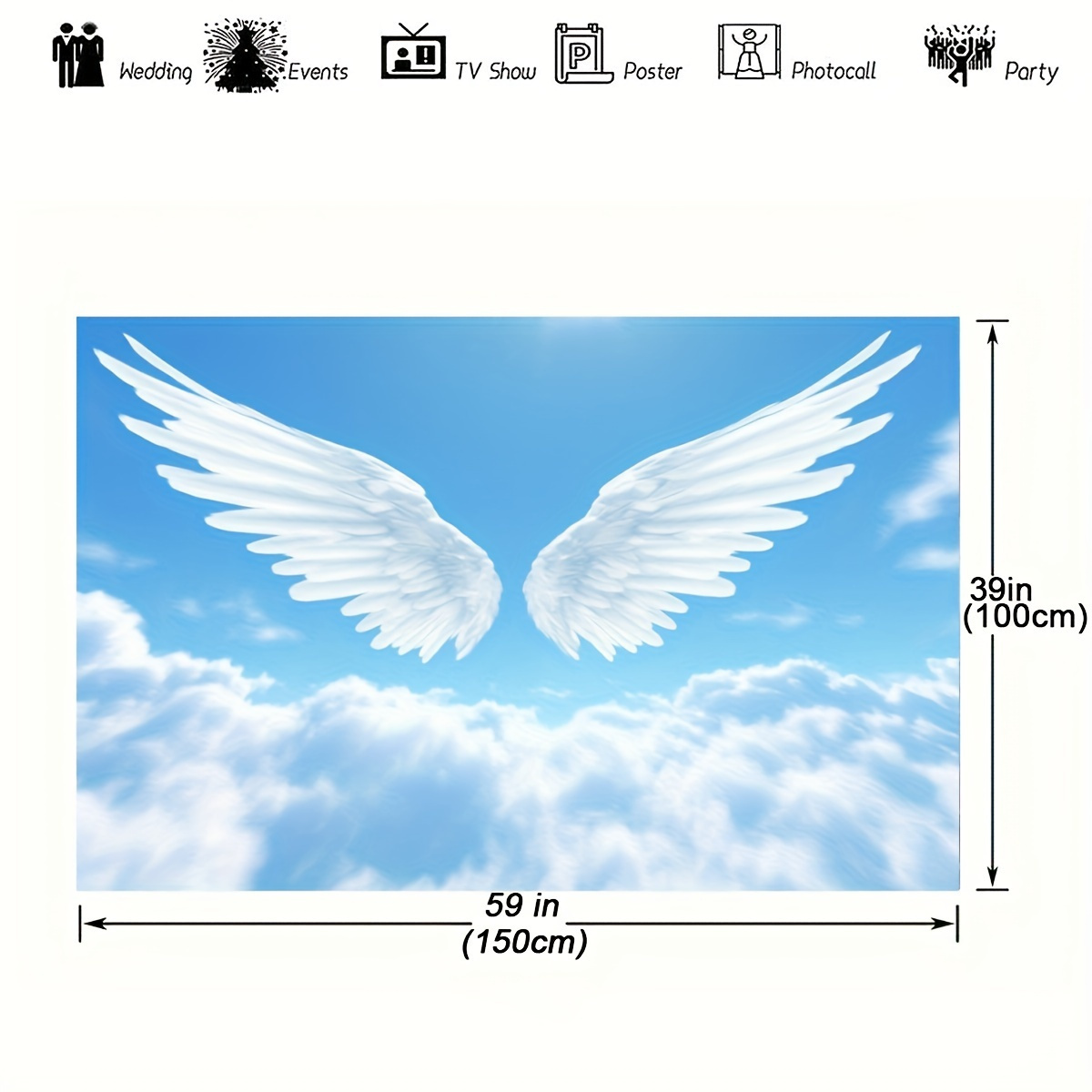Engelsflügel Wolken Himmel Wan – Baby Nursery Modern Bewertung und Preis