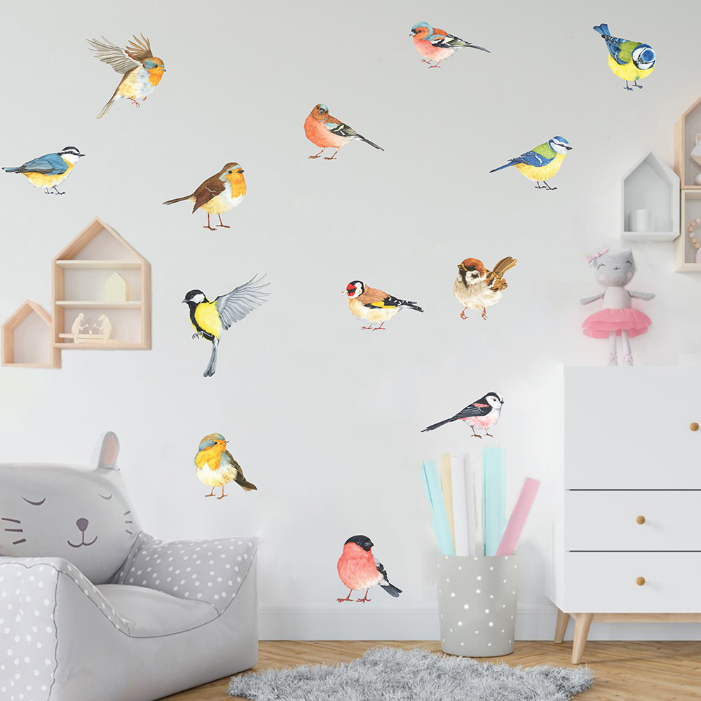 13 Stück kleine Vögel Wandaufk – Baby Nursery Wallpaper Bewertung und Preis
