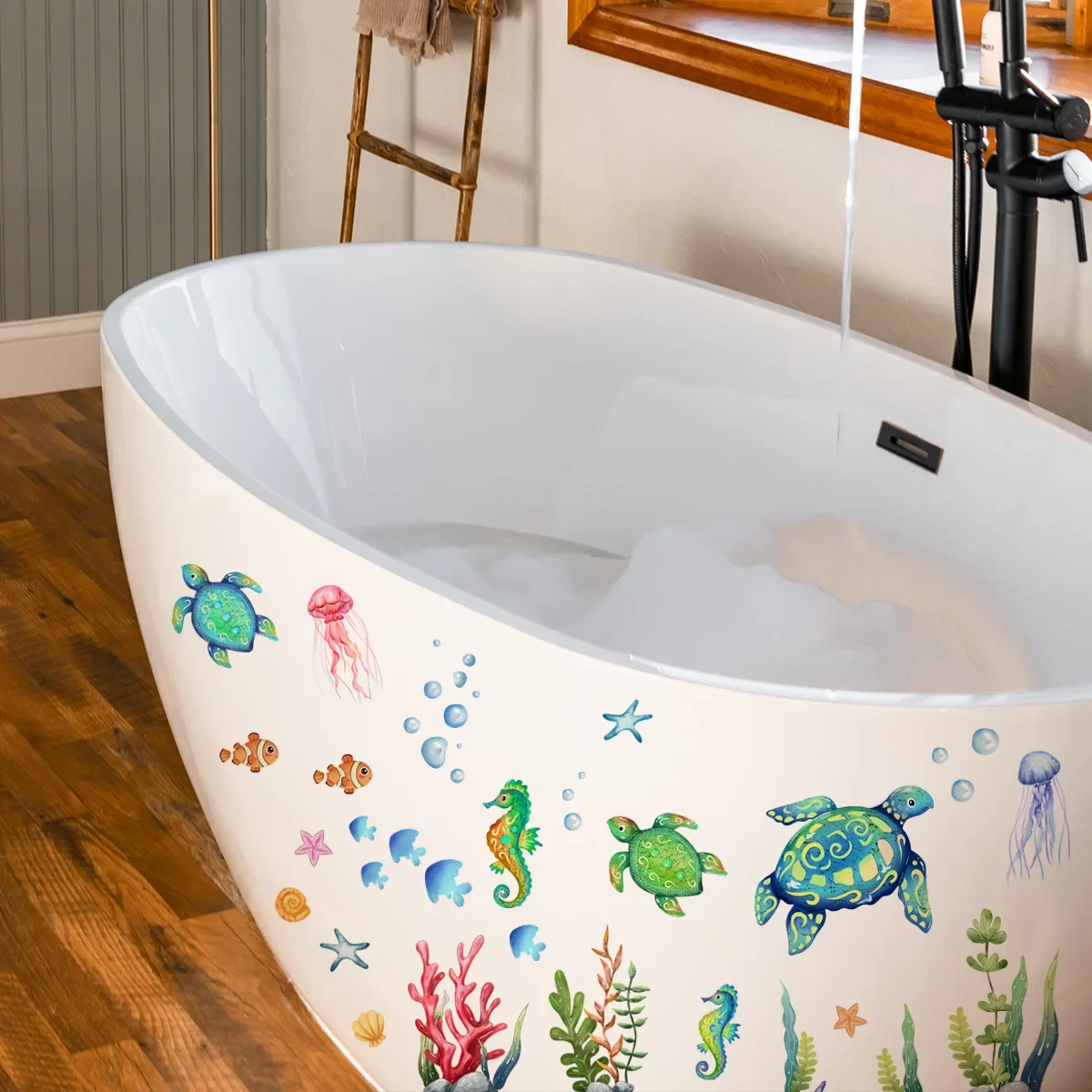 Ozean-Wandaufkleber unter der  – Baby Nursery Under The Sea Bewertung und Preis