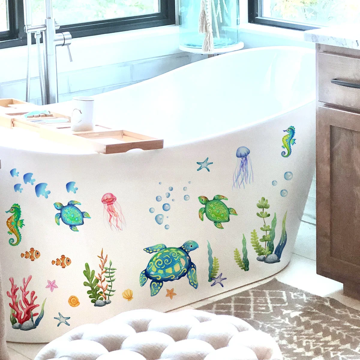 Ozean-Wandaufkleber unter der  – Baby Nursery Under The Sea Bewertung und Preis