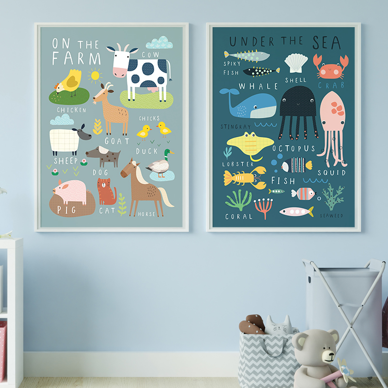 Druck „Unter dem Meer“ auf Lei – Baby Nursery Under The Sea Bewertung und Preis