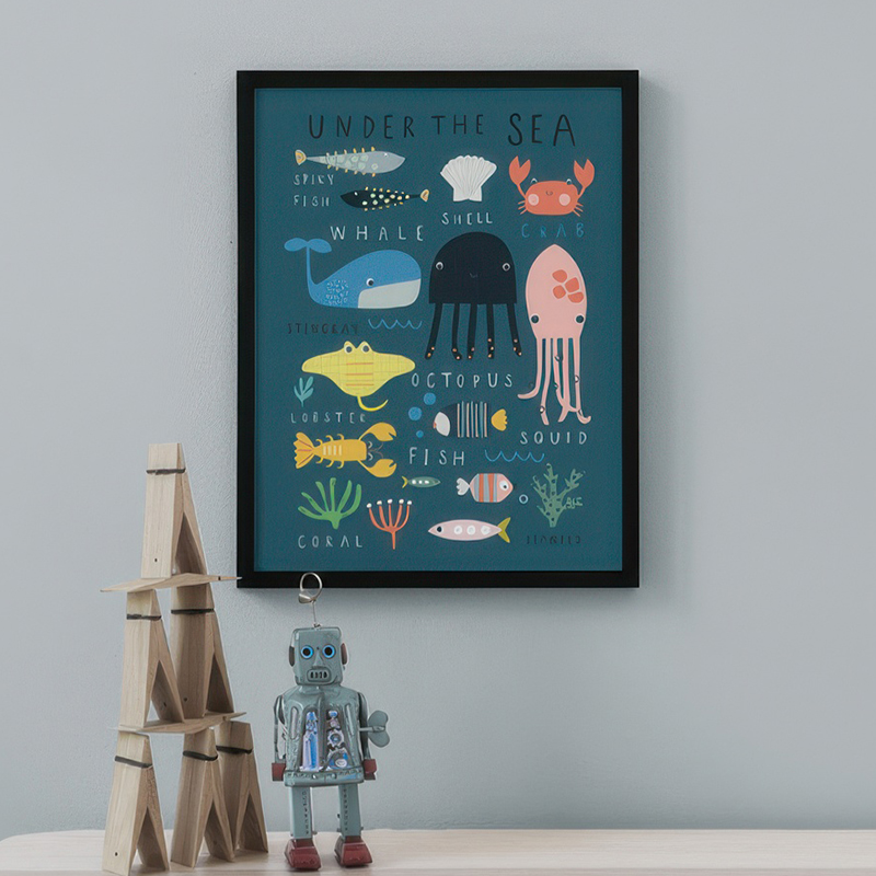 Druck „Unter dem Meer“ auf Lei – Baby Nursery Under The Sea Bewertung und Preis
