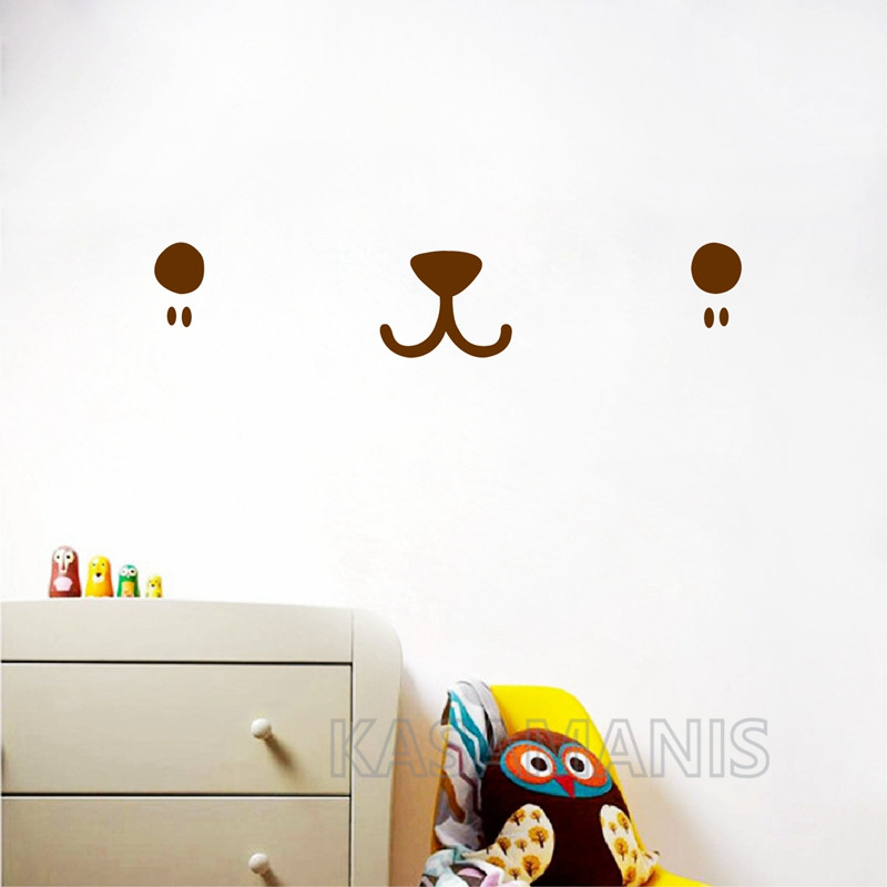 Nette Kawaii Gesicht Wand Kuns – Baby Nursery Wallpaper Bewertung und Preis