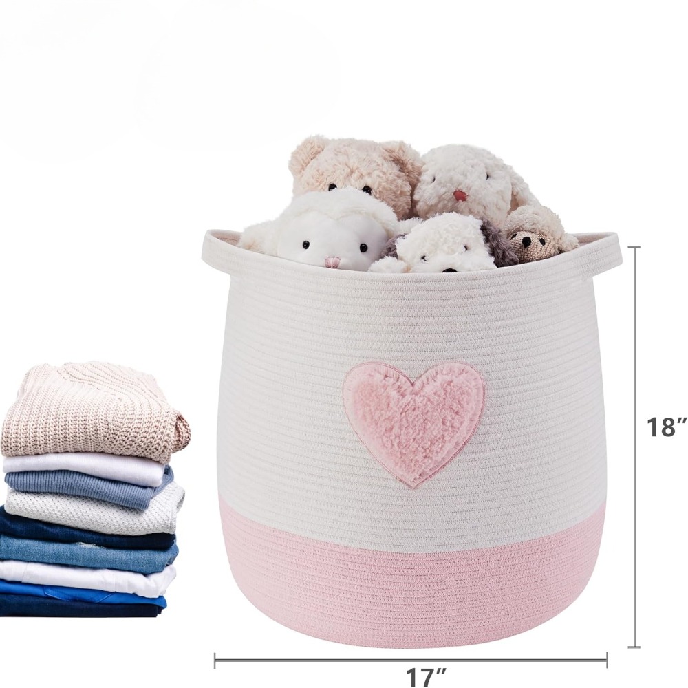 Rosa Wäschekorb, Korb für Kind – Baby Nursery Modern Bewertung und Preis