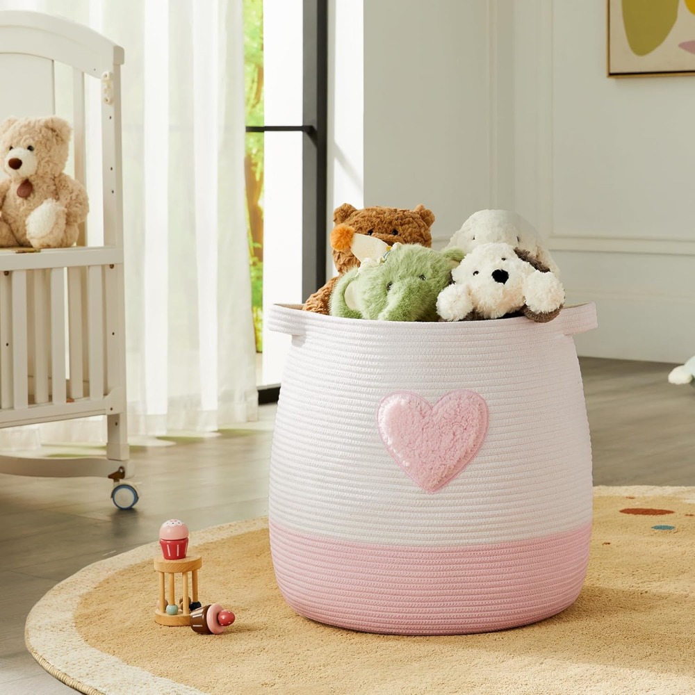 Rosa Wäschekorb, Korb für Kind – Baby Nursery Modern Bewertung und Preis