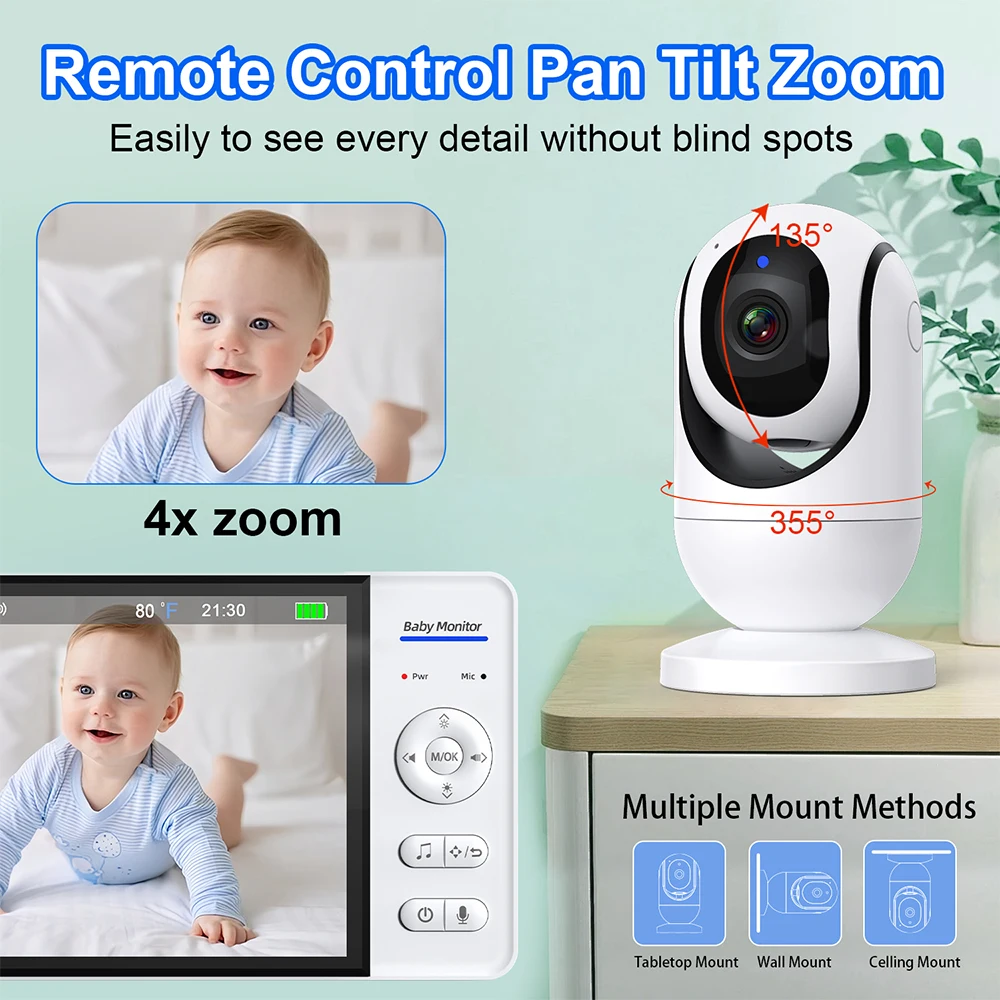 7-Zoll-Video-Babyphone mit Nac – Wearable Baby Monitor Bewertung und Preis