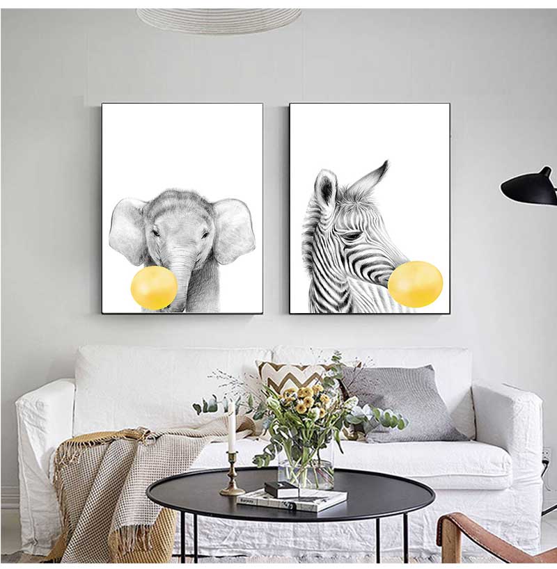 1 Stück rahmenlose Leinwandbil – Baby Nursery Yellow Walls Bewertung und Preis
