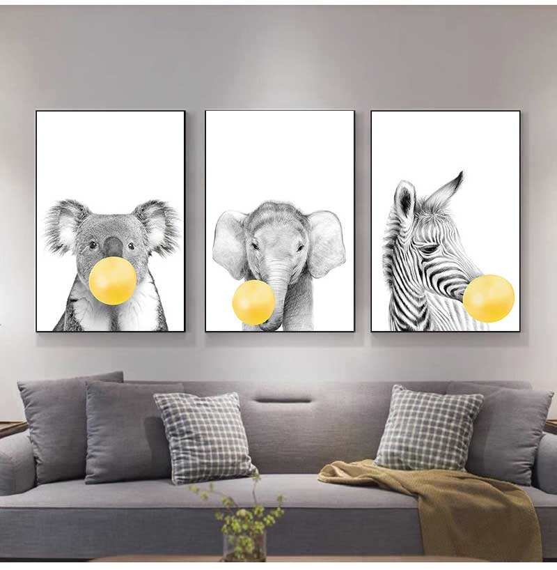 1 Stück rahmenlose Leinwandbil – Baby Nursery Yellow Walls Bewertung und Preis