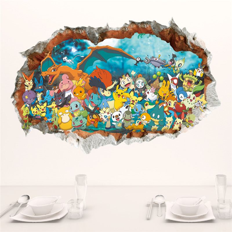 Cartoon Pokémon Pikachu Wanda  – Baby Nursery Wall Mural Bewertung und Preis