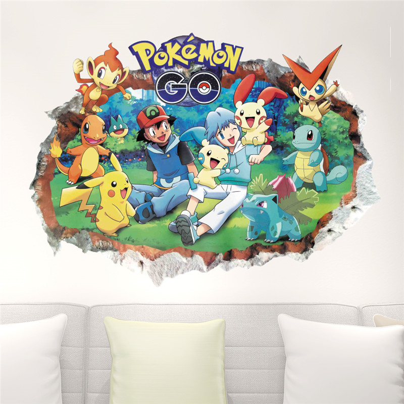 Cartoon Pokémon Pikachu Wanda  – Baby Nursery Wall Mural Bewertung und Preis