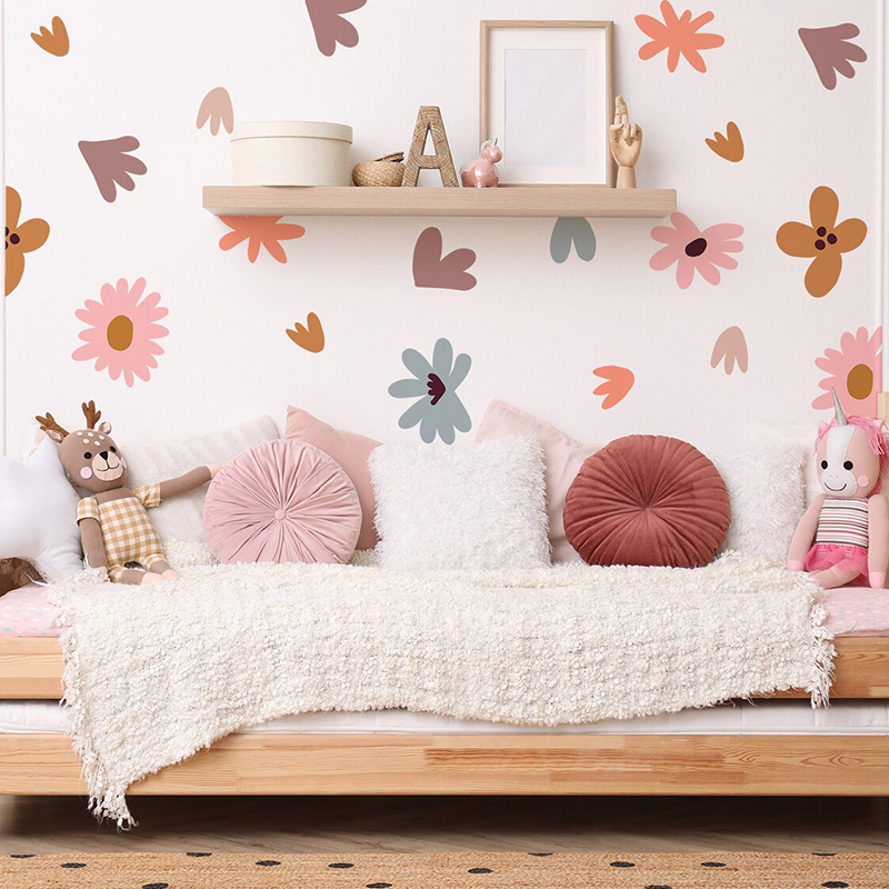 Kreative mehrfarbige Form Wand – Baby Nursery Wallpaper Bewertung und Preis