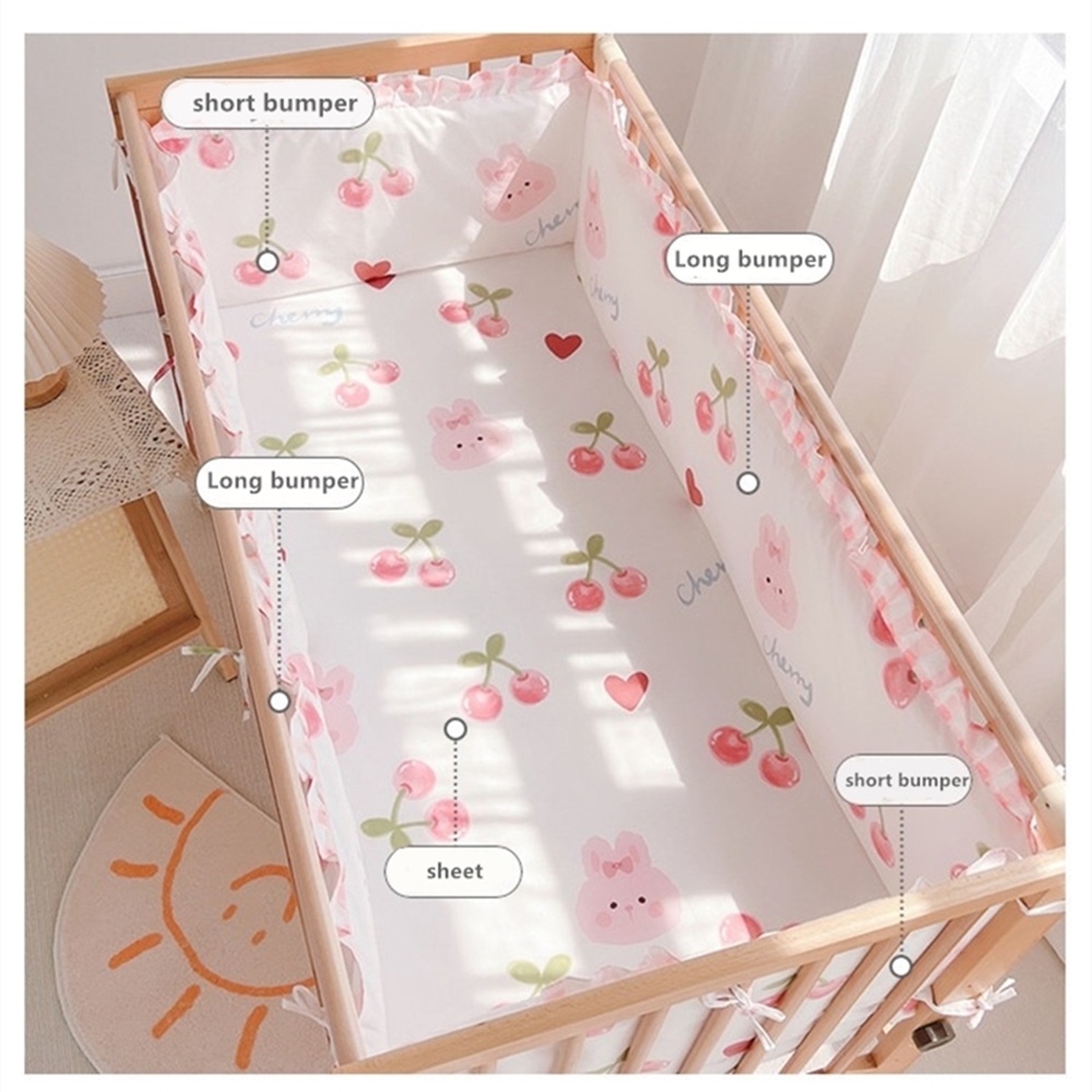 5Pcs Krippe Bettwäsche Set Mäd – Baby Nursery Animal Prints Bewertung und Preis