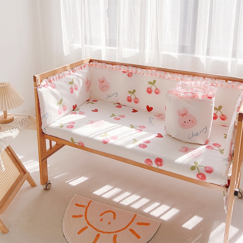 5Pcs Krippe Bettwäsche Set Mäd – Baby Nursery Animal Prints Bewertung und Preis