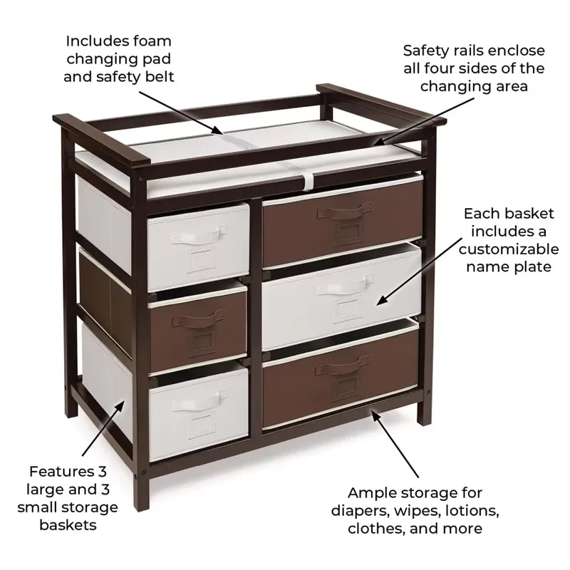 Moderne Holz-Babykommode mit W – Baby Nursery Modern Bewertung und Preis