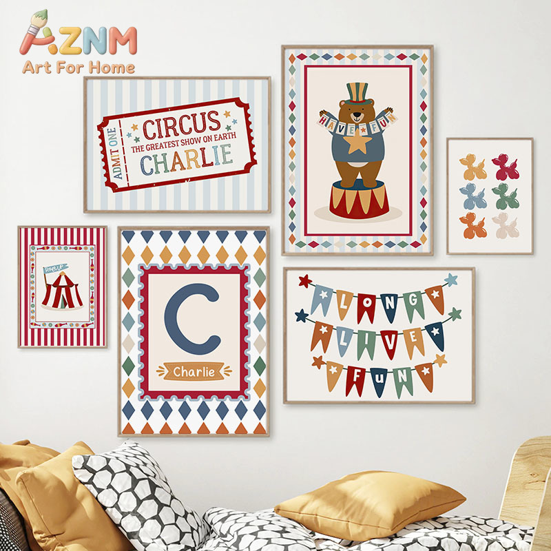 Zirkusbär Zauberer Hund Zitat  – Baby Nursery Art Bewertung und Preis
