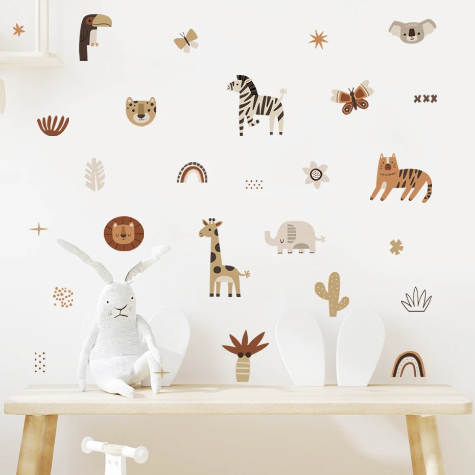 Cartoon Afrika Tiere Elefant Z – Baby Nursery Wallpaper Bewertung und Preis