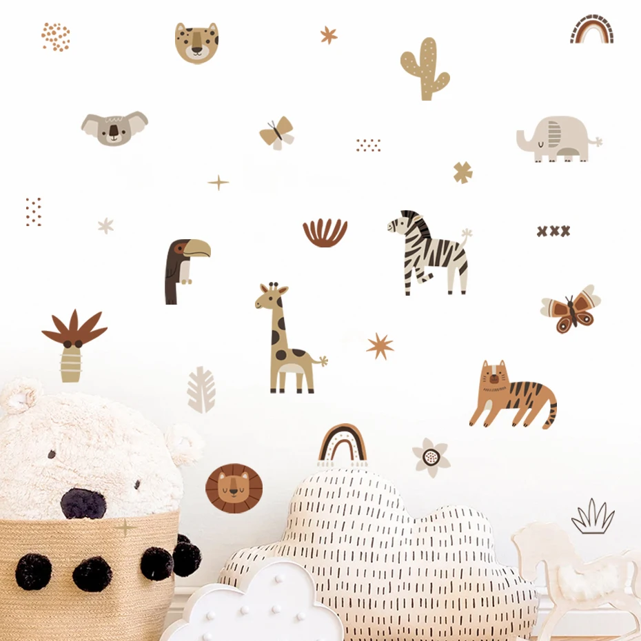 Cartoon Afrika Tiere Elefant Z – Baby Nursery Wallpaper Bewertung und Preis