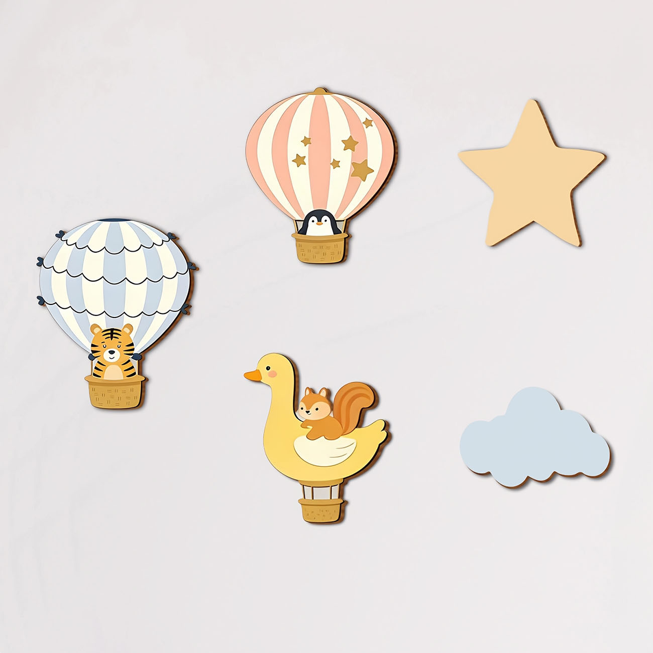 5 Stück Tierische Heißluftball – Baby Nursery Wallpaper Bewertung und Preis
