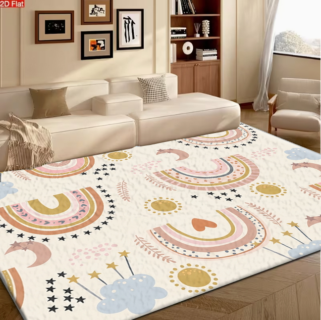 Boho Regenbogen Mond Stern Wol – Soft Rug Nursery Bewertung und Preis